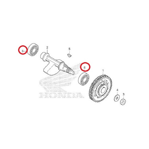 BEARING LAHAR LAHER BALANCER HONDA CBR CBR250R CBU CBR 250R CBR250 R 250-R FI CBU