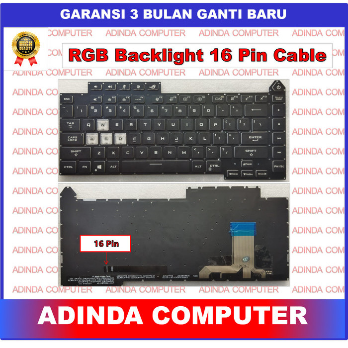 Keyboard Asus ROG Strix G15 G513 G513QC G513QE G513QM Backlight