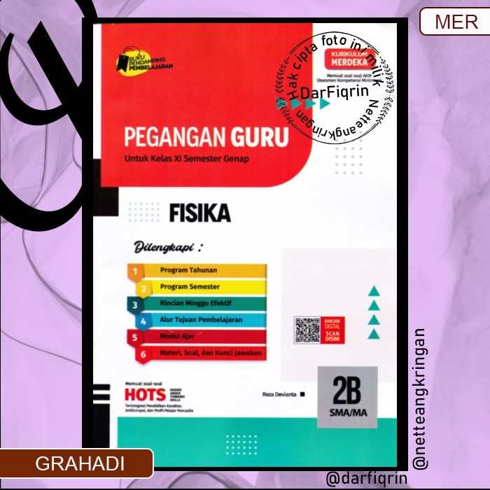Pegangan Guru Fisika Kelas 11 Semester 2-SMA/MA KURMER Kurikulum Merdeka-Grahadi/Hayati-HOTS-Reza (G