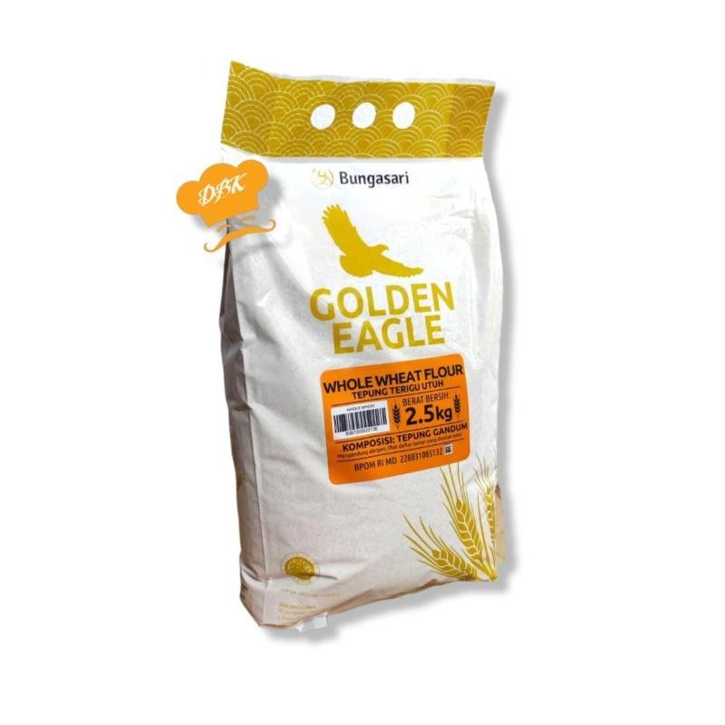 

Tepung Terigu GOLDEN EAGLE WHOLE WHEAT 2,5kg Bungasari swar