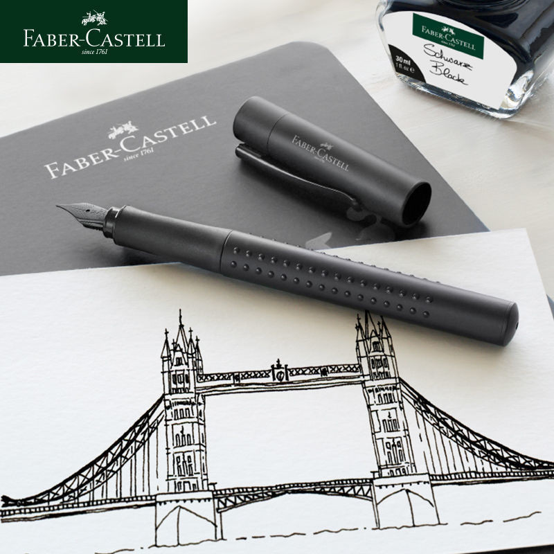 

Jerman FABER-CASTELL Spiritual Design Fashion Series Black Chrome-Par Wood Fountain Pen Kaligrafi Tanda Tangan Hadiah Bisnis |v72lec49|