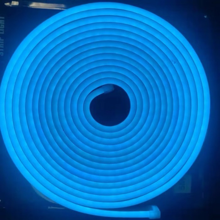 Lampu neon flexibel 5meter el slim 12v/24v bisa potong