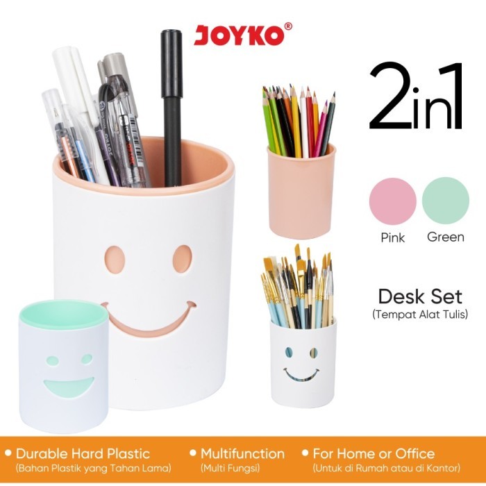 

BEBAS ONGKIR - Tempat Alat Tulis / Desk Set / Pen Holder Joyko DS-56 2 In 1