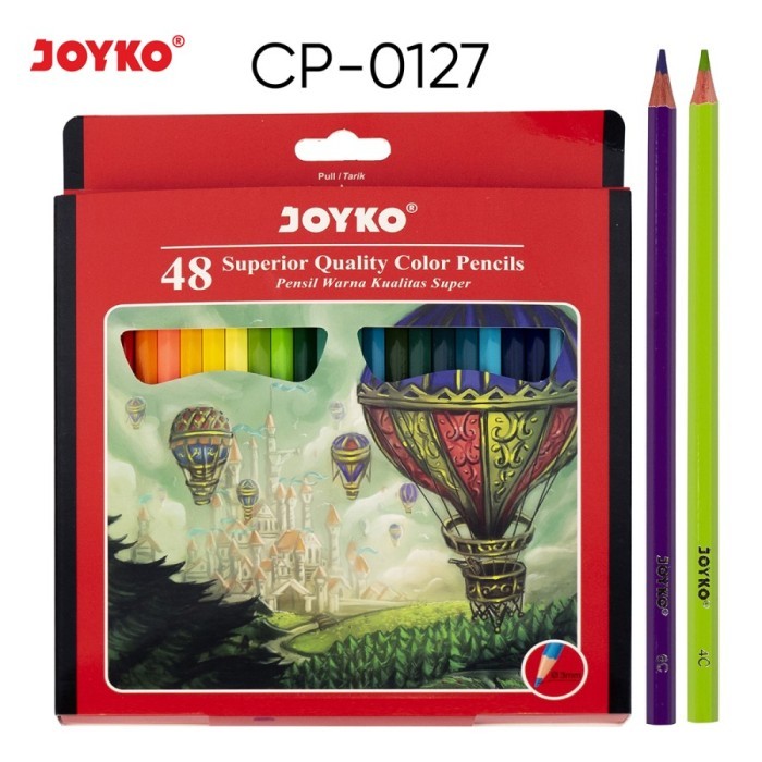

BEBAS ONGKIR - Pensil Warna Joyko CP-0127 / 48 Warna / Superior Quality Color Pencils
