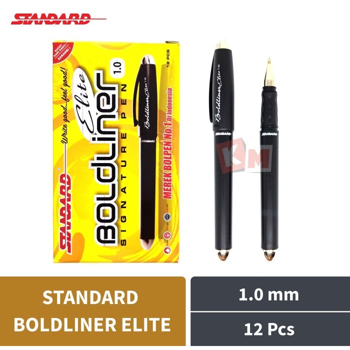 

BEBAS ONGKIR - Pulpen Ballpoint Standard Elite Boldliner Signature Pen 1.0 mm 12 Pcs