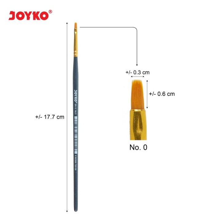 

Brush / Kuas Cat Air / Cat Minyak / Lukis / Acrylic Joyko BR-10 No.0