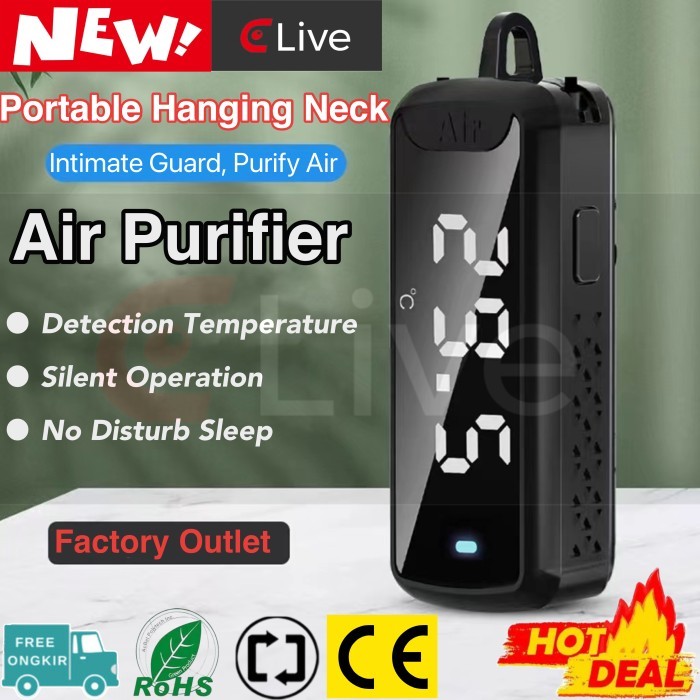 Protable Mini Anion Air Purifier Necklace Kalung Air Purifier Eliv-06