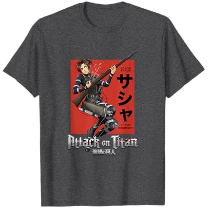 Kaos Senjata Pemuat Sasha Musim 4 Attack on Titan |8gWQ6QYu|