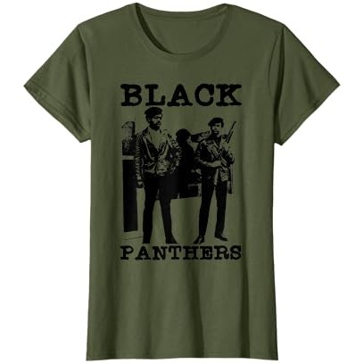 Kaos Pesta Black Panthers Bela Diri Sejarah Hitam Vintage BPP |BsvlSBr7|