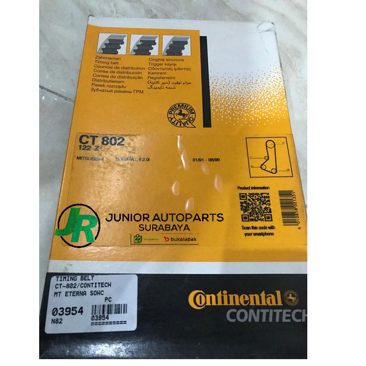 Timing Belt Mitsubishi Eterna Sohc Contitech Germany