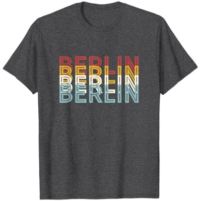 Famous City 70's Retro USA - Vintage Berlin Kaos |YX5Ftnx2|