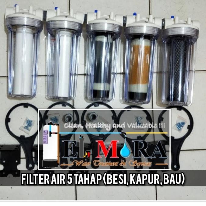 Filter Air Sumur 5 tahap (kapur, besi,bau, keruh)