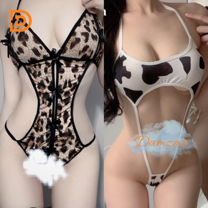 BAJU DINAS MALAM LINGERIE SEXY HOT BAJU DINAS MALAM WANITA SEXY MOTIF MACAM DAN SAPI BY DAMZAR SHOP