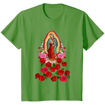 Bunda Maria Bunda Maria dari Guadalupe Santo Katolik Kristen T-Shirt |HK0PC9rh|