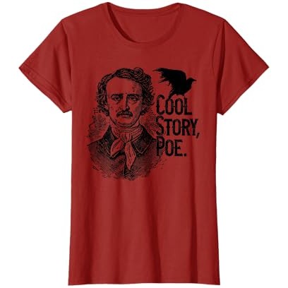 The Raven, Edgar Allan Poe, kaos Fan Art, dan kaos hadiah |W4dG7sgC|