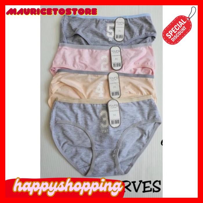 CELANA DALAM WANITA YOUNG CURVES 105-5 - NUMBER EDITION CEPAT