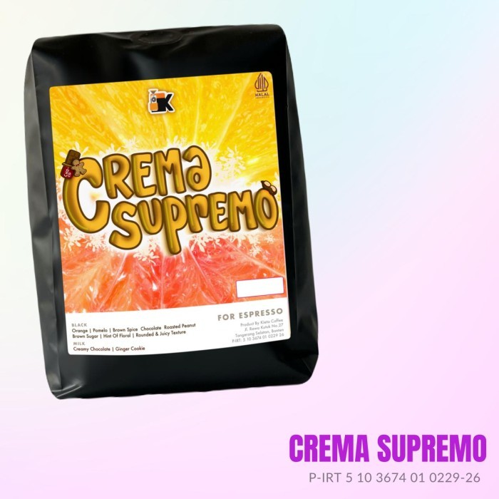 

Kopi Crema Supremo Espresso Blend 5Kg - 100% Arabika By Kieta Coffee