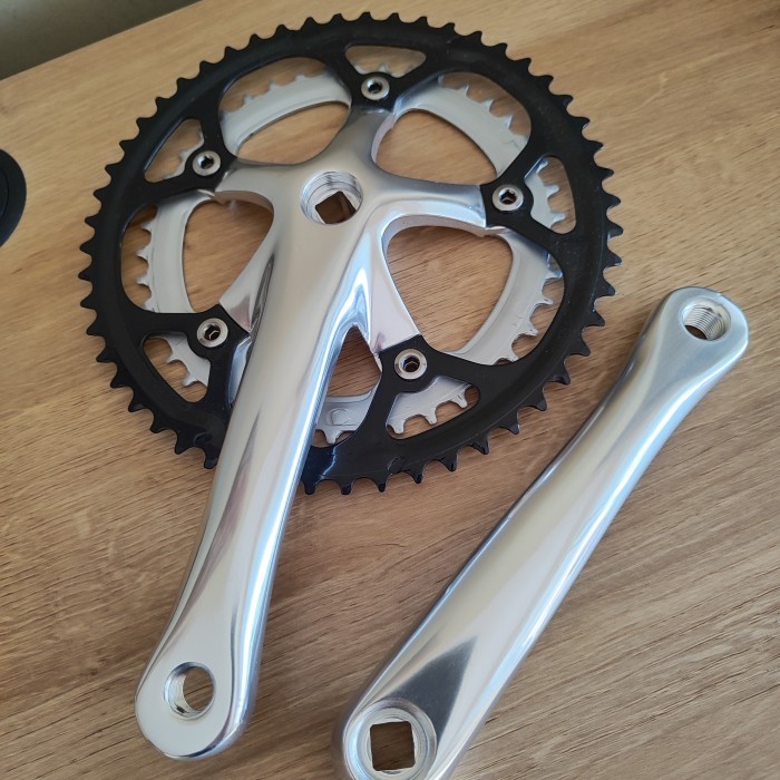 Crankset Prowheel Chariot Double Sepeda Balap Roadbike Seli MTB