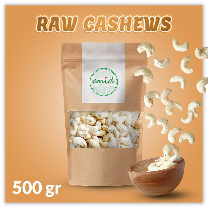 

Raw Cashew Nuts Super (Kacang Mede / Mete Kupas - Mentah Super) 500gr