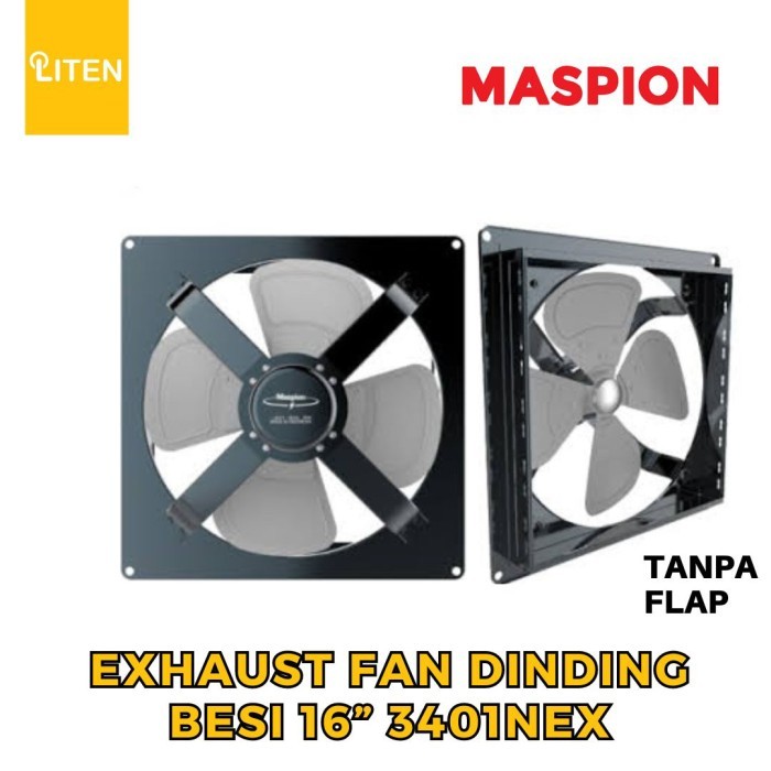 Exhaust Fan Dinding Besi Maspion MV3401NEX Wall Exhaust Fan 16 inch 16