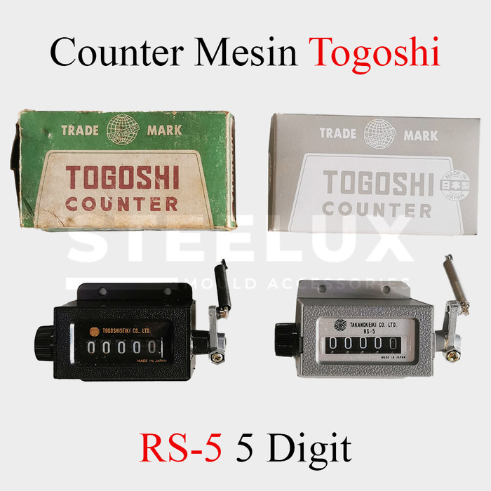 

Counter RS-5 Togoshi Ratchet 5 Digit Alat Penghitung Unit Satuan Mesin Jepang Japan Hitung Machine RS5 RS05 RS-05 Machine