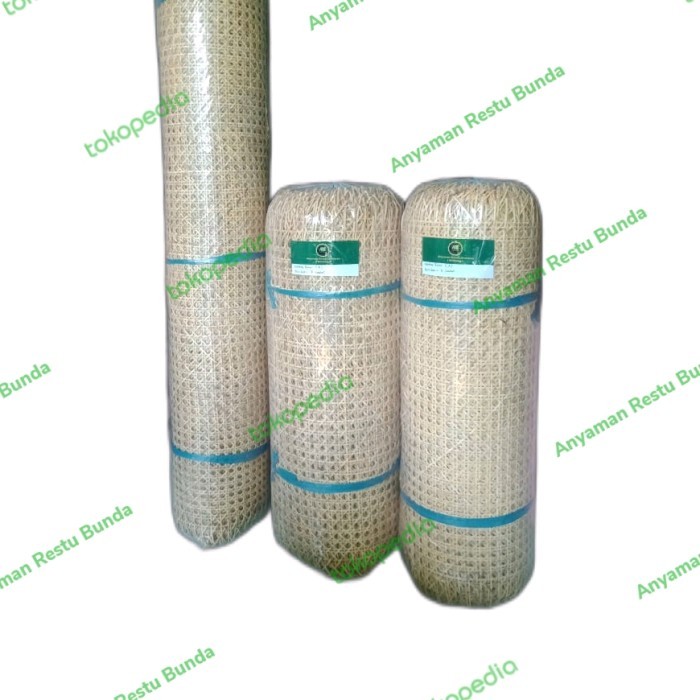Paling DIcari anyaman rotan bunga tanjung / mata ayam / webbing rotan 60*200