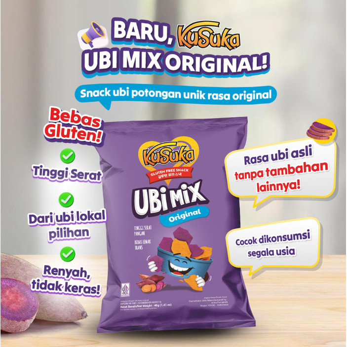 

TERUJI Kusuka Ubi Mix Gluten Free Snack 40gram