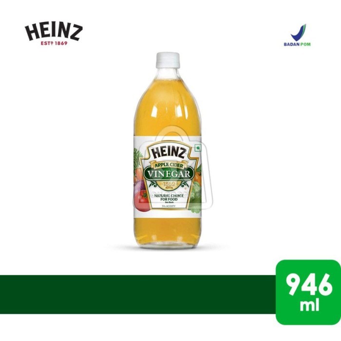 

Heinz Apple Cider Vinegar Cuka Apel (Botol Kaca 946Ml)