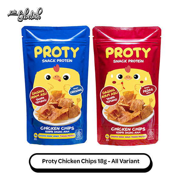 

NEW Proty Chicken Chips 18g Keripik Daging Ayam High Protein Healthy Snack