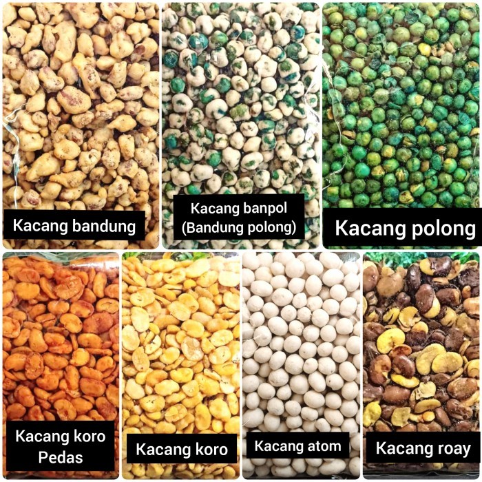 

TERUJI kacang bandung aneka rasa / banpol / polong / koro / roay / atom