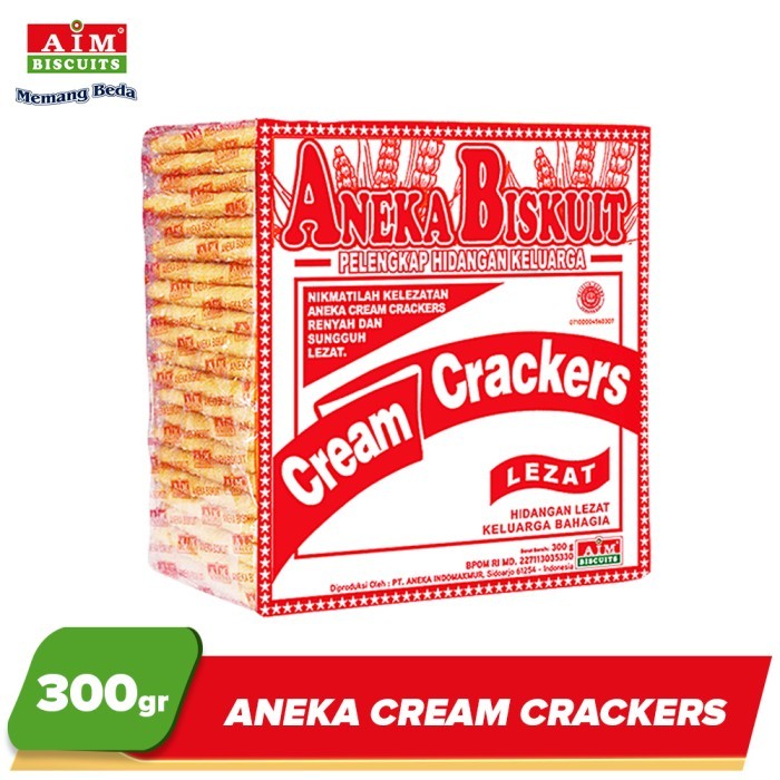 

BOOM SALE AIM Aneka Cream Crackers 300g