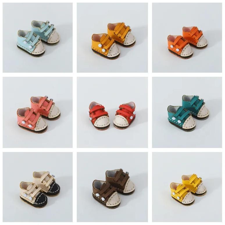 new ob11 handmade shoes 1/12 bjd shoes italian cattle shoes holala boots doll accessories for body9,