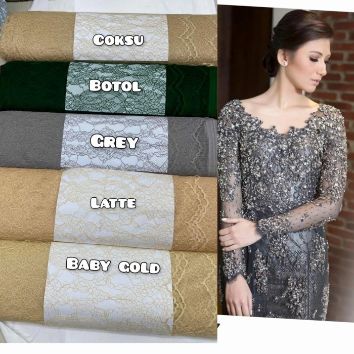 Brokat Santily Brukat Chantily Bahan Brokat Se Prancis Kain Brukat