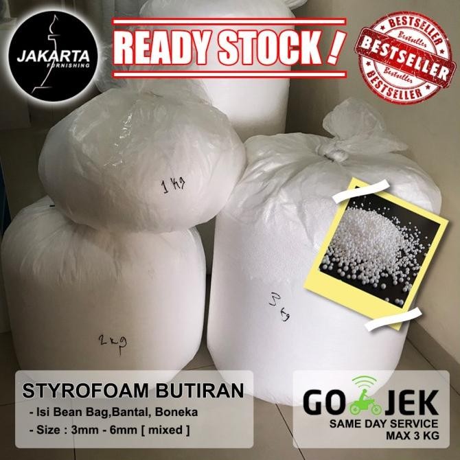 TERMURAH STEROFOAM Butiran EPS isi BEAN BAG STYROFOAM EPS P67M
