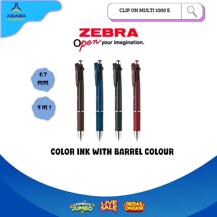 

BEBAS ONGKIR - ZEBRA Clip On Multi 1000E