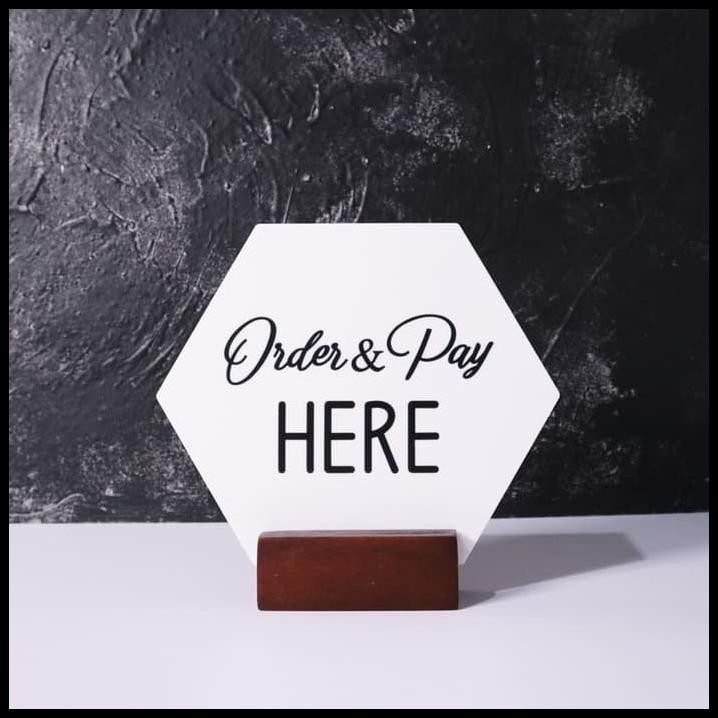 

HOT DEAL CUSTOM TABLE SIGN ACRYLIC PRINT TULISAN PAPAN NAMA MEJA AKRILIK NAME !