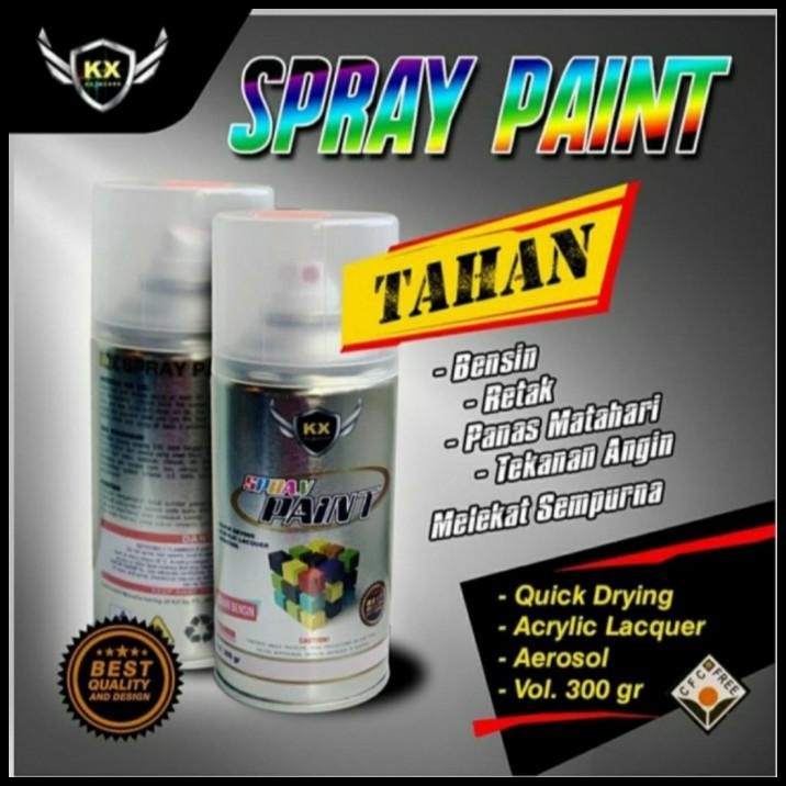 

DISKON SPRAY PAINT KX-306 LIGHT RED STABILO / STANDAR PREMIUM TAHAN RETAK !