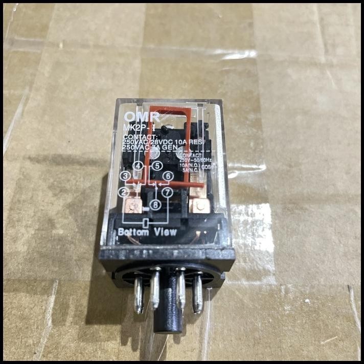 TERBARU RELAY OMRON 8KAKI 8 KAKI 8P 8 PIN SOCKET BULAT AC 220V 220 V 