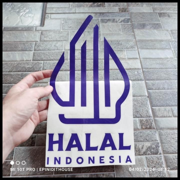 

BEST DEAL HALAL INDONESIA LOGO NEW BARU CUTTING STIKER UNGU MAKANAN RESTORAN MUI !!!!!