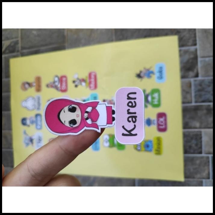 

DISKON STIKER KROMO NAMA ANAK KARTUN PENANDA CUSTOM BUKU PENSIL TEMPAT MAKAN !!