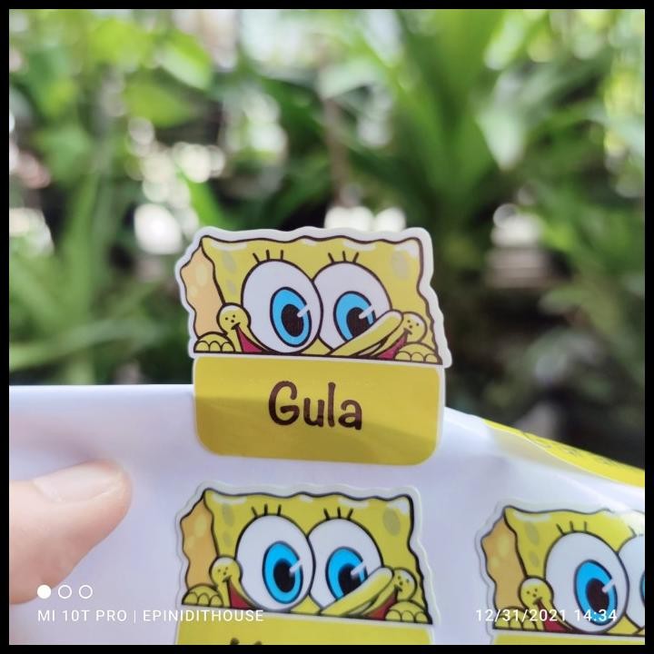 

TERBARU STIKER TOPLES SPONGEBOB SQUARE LABEL NAMA BUMBU DAPUR TEMPEL ANTI AIR !!!!!!