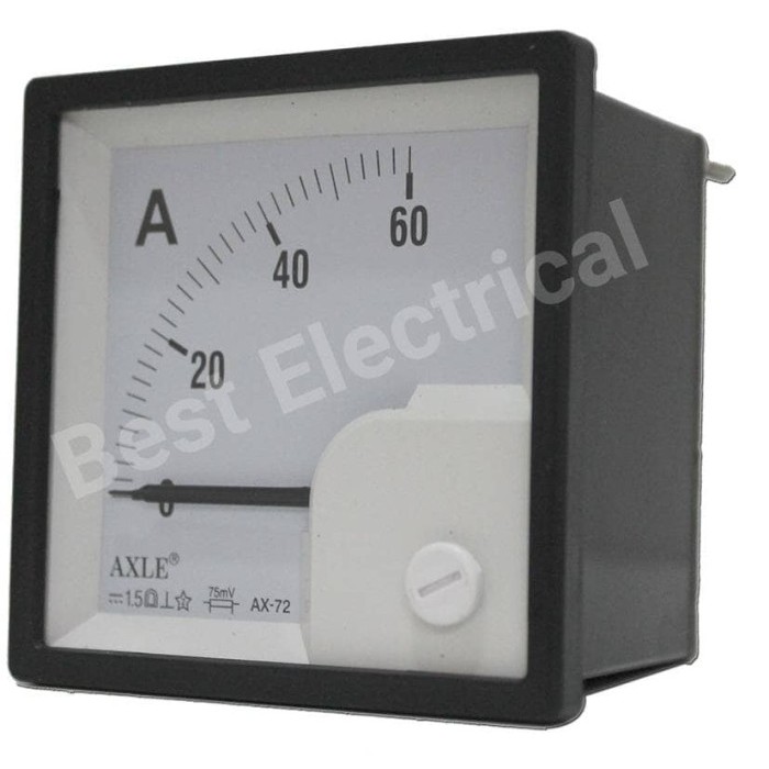 Axle Dc Ampere Meter 5A-10A-20A-30A