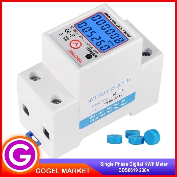 Digital Kwh Meter Watt Meter Ampere Volt Frequensi/Kwh Meter 1 Phase