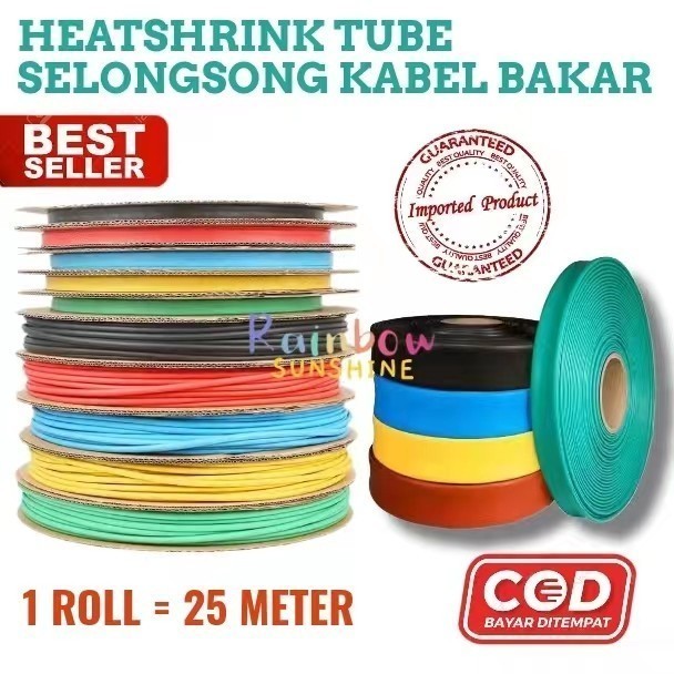Heatshrink Diameter 70Mm Heat Shrink Tubing Selongsong Kabel Bakar