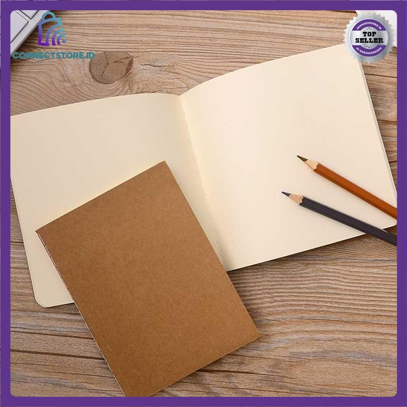 

Buku Catatan Notebook Travel Vintage Blank Paper 68 Pages - 9x12cm - Coklat