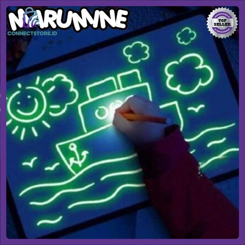 

Mainan Edukasi Menggambar Ajaib Magic Luminous A4 - Hitam
