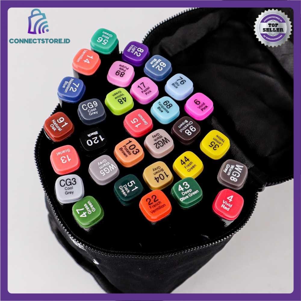 

Spidol Dual Side Fine Art Marker 30 Color - Multi Warna