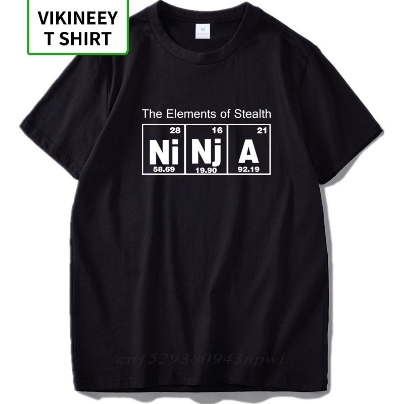 Element Of Stealth Ninja Chemistry Nerd Original Inspired Design 100% Cotton Soft Breathable Tshirt 