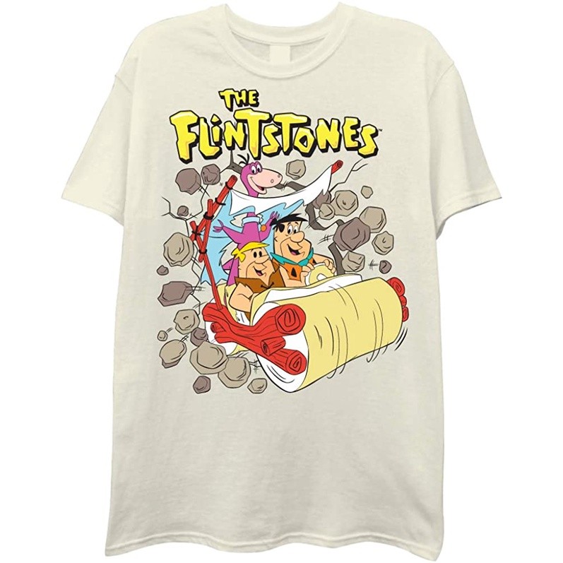 Flinstones The Flinstones Classic Mens Shirt - Classic Hanna-Barbera Tee - Fred Vintage T-Shirt |LWm