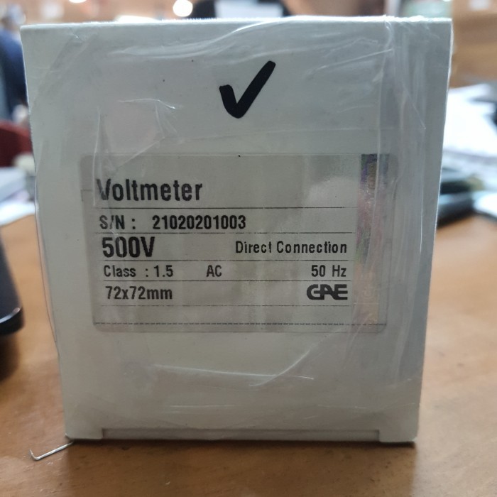 Volt Meter Gae Ukuran 72 X 72
